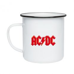 Кружка эмалированная AC/DC Red Logo - PrintSalon