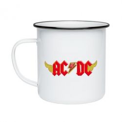 Кружка эмалированная AC/DC с крыльями - PrintSalon