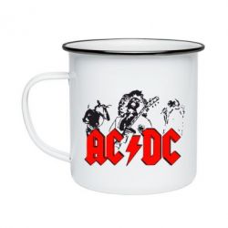 Кружка эмалированная AC DC - PrintSalon