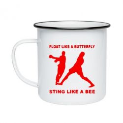 Кружка эмалированная Ali: Float Like A Butterfly - PrintSalon