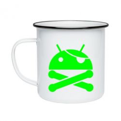 Кружка эмалированная Android Pirate - PrintSalon
