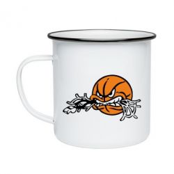 Кружка эмалированная Angry ball - PrintSalon