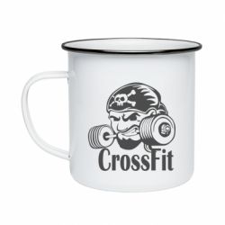Кружка эмалированная Angry CrossFit - PrintSalon