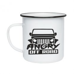 Кружка эмалированная Angry Off Road - PrintSalon