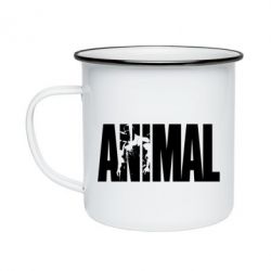 Кружка емальована Animal Powerlifting - PrintSalon