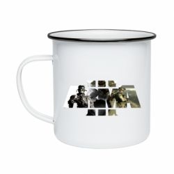 Кружка емальована Arma 3 logo-PrintSalon Кружка емальована Arma 3 logo