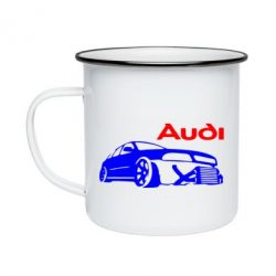 Кружка эмалированная Audi Turbo - PrintSalon