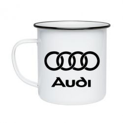Кружка эмалированная Audi - PrintSalon