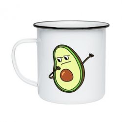 Кружка эмалированная Avocado swag - PrintSalon