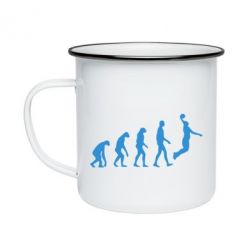 Кружка емальована Basketball Evolution - PrintSalon