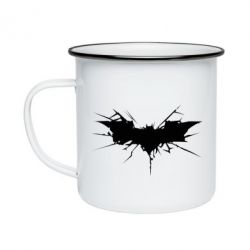 Кружка эмалированная Batman cracks - PrintSalon