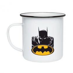 Кружка эмалированная Batman face - PrintSalon
