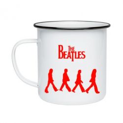 Кружка эмалированная Beatles Group - PrintSalon