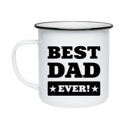 Кружка емальована Best dad