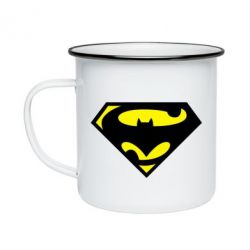 Кружка эмалированная БэтСупермен - PrintSalon