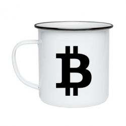 Кружка эмалированная Биткоин - PrintSalon