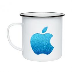 Кружка эмалированная Blue Apple - PrintSalon