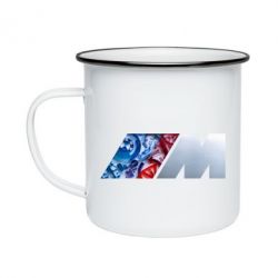 Кружка эмалированная BMW logo 1 - PrintSalon