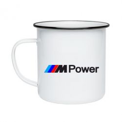 Кружка эмалированная BMW M Power logo - PrintSalon
