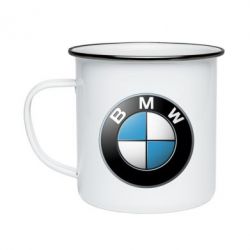 Кружка эмалированная BMW Small Logo - PrintSalon