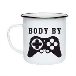 Кружка эмалированная BODY BY - PrintSalon