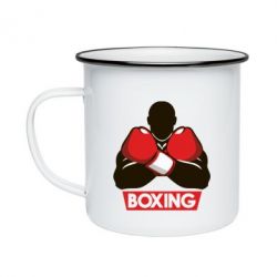 Кружка емальована Box Fighter - PrintSalon