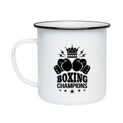 Кружка эмалированная Boxing champions - PrintSalon