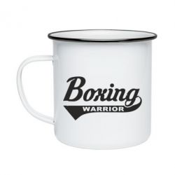 Кружка эмалированная Boxing Warrior - PrintSalon