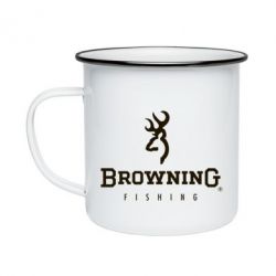 Кружка емальована Browning