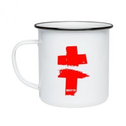 Кружка эмалированная Brutto Logo - PrintSalon