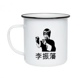 Кружка эмалированная Брюс ли - PrintSalon