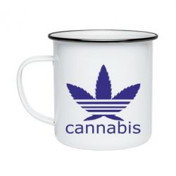 Кружка емальована Cannabis - PrintSalon