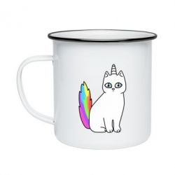Кружка эмалированная Cat Unicorn - PrintSalon