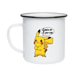 Кружка емальована Catch me if you can - PrintSalon