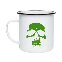 Кружка эмалированная Череп - PrintSalon