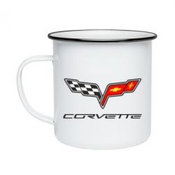 Кружка эмалированная Chevrolet Corvette - PrintSalon