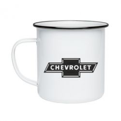 Кружка емальована Chevrolet Logo Small - PrintSalon