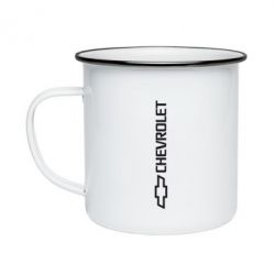 Кружка эмалированная Chevrolet  Vert - PrintSalon