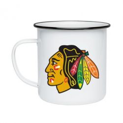 Кружка эмалированная Chicago Black Hawks - PrintSalon