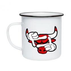 Кружка эмалированная Chicago Bulls бык - PrintSalon