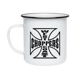 Кружка емальована Choppers