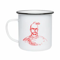 Кружка эмалированная Чубатий козак - PrintSalon