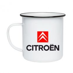 Кружка эмалированная CITROEN 2 - PrintSalon