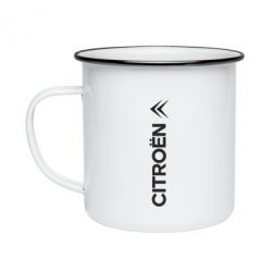 Кружка эмалированная Citroen Vert - PrintSalon