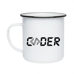 Кружка емальована Coder - PrintSalon