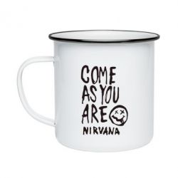 Кружка емальована Come as you are Nirvana - PrintSalon