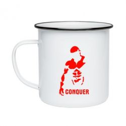 Кружка емальована Conquer - PrintSalon