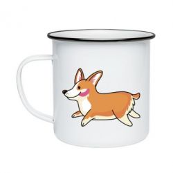 Кружка эмалированная Corgi - PrintSalon