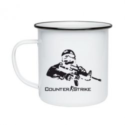 Кружка емальована Counter StrikeПлеєр - PrintSalon