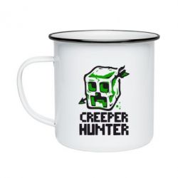 Кружка эмалированная Creeper Hunter - PrintSalon